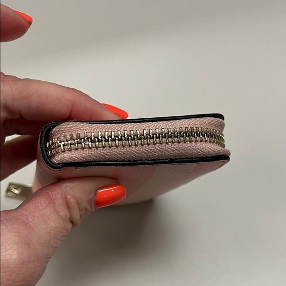 Victoria's Secret Pink and White Striped Mini Zip up Wallet - Picture 6 of 11